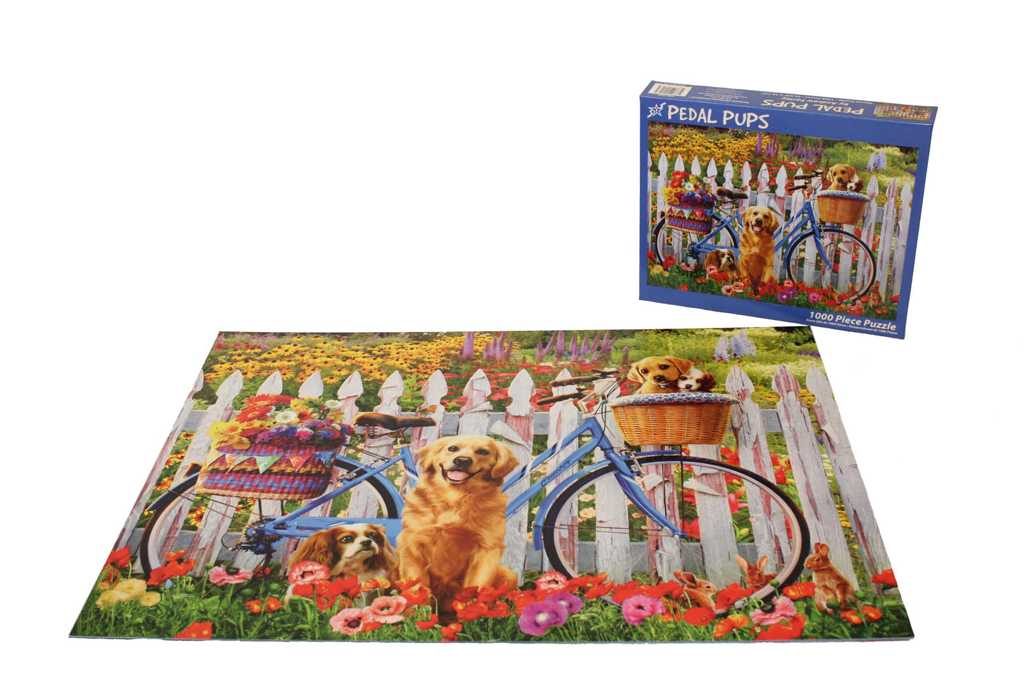 Vermont Christmas Company Pedal Pups Jigsaw Puzzle 1000 Piece
