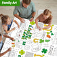 Wiooffen 47''X 82'' St. Patrick'S Day Giant Coloring Tablecloth Posters Activity For Kids, Huge Holiday Color-In Paper Poster Ta