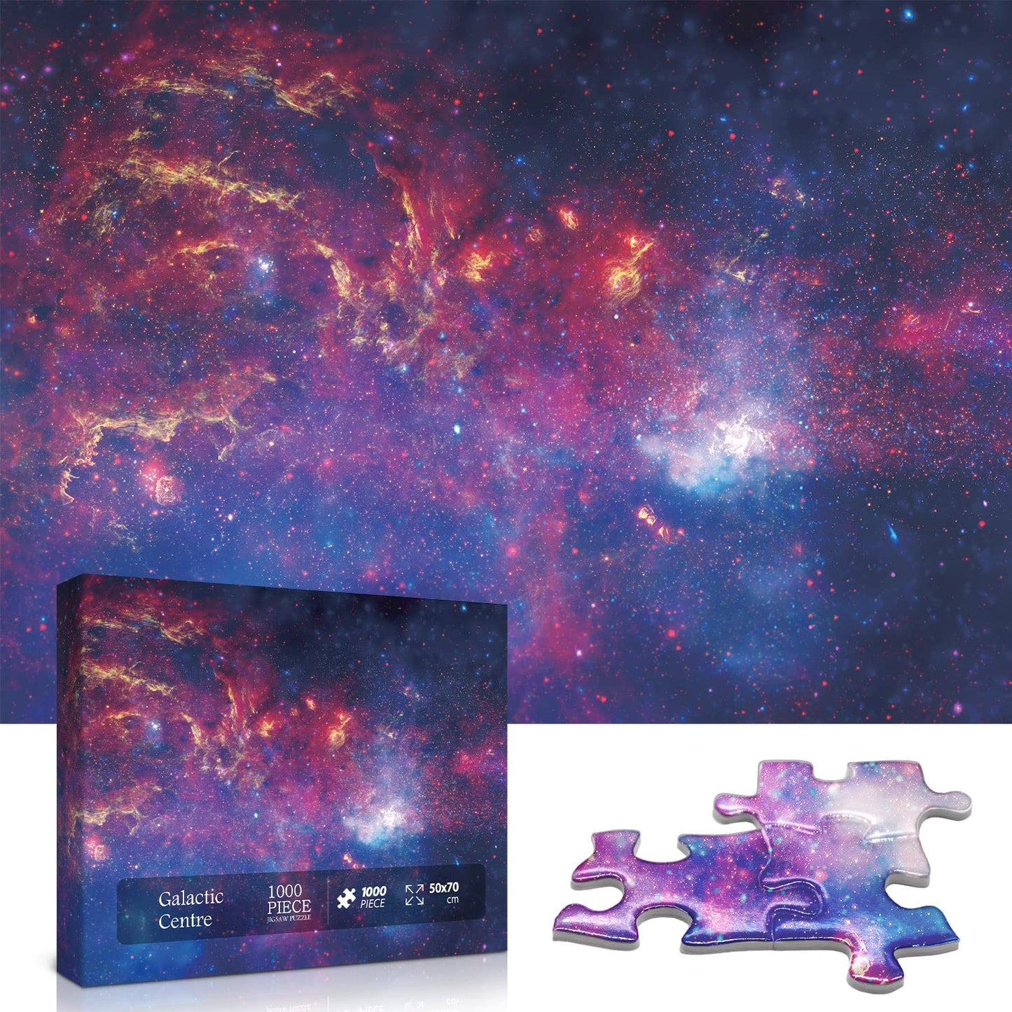 Space Puzzle 1000 Pieces mature-themed  Galaxy Solar System Puzzle  Hubble-Galactic Centre Region ts Star Nebula Universe Picture Jigsaw Puzzle