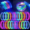BATWEET 30 Pcs Glow In The Dark Bracelets, 6 Colors LED Bracelets Bulk Party Supplies for Kids and Adults, Glow Neon Party Favor