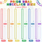 Eoboh 12Pcs Pride Accessories, Pride Lgbtq Beads Necklace Stuff, Metallic 6 Kinds Of Rainbow Necklace Bulk, Gay Lesbian Lgbt Cos