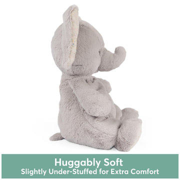 Gund Baby Oh So Snuggly Elephant Large Plush Stuffed Animal For Babies And Infants, Ash Grey, 12.5