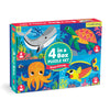 Mudpuppy Ocean Friends 4-In-A-Box Puzzle Set From Mudpuppy, Includes 4 Progressive Jigsaw Puzzles For Kids With 4-12 Pieces, Col