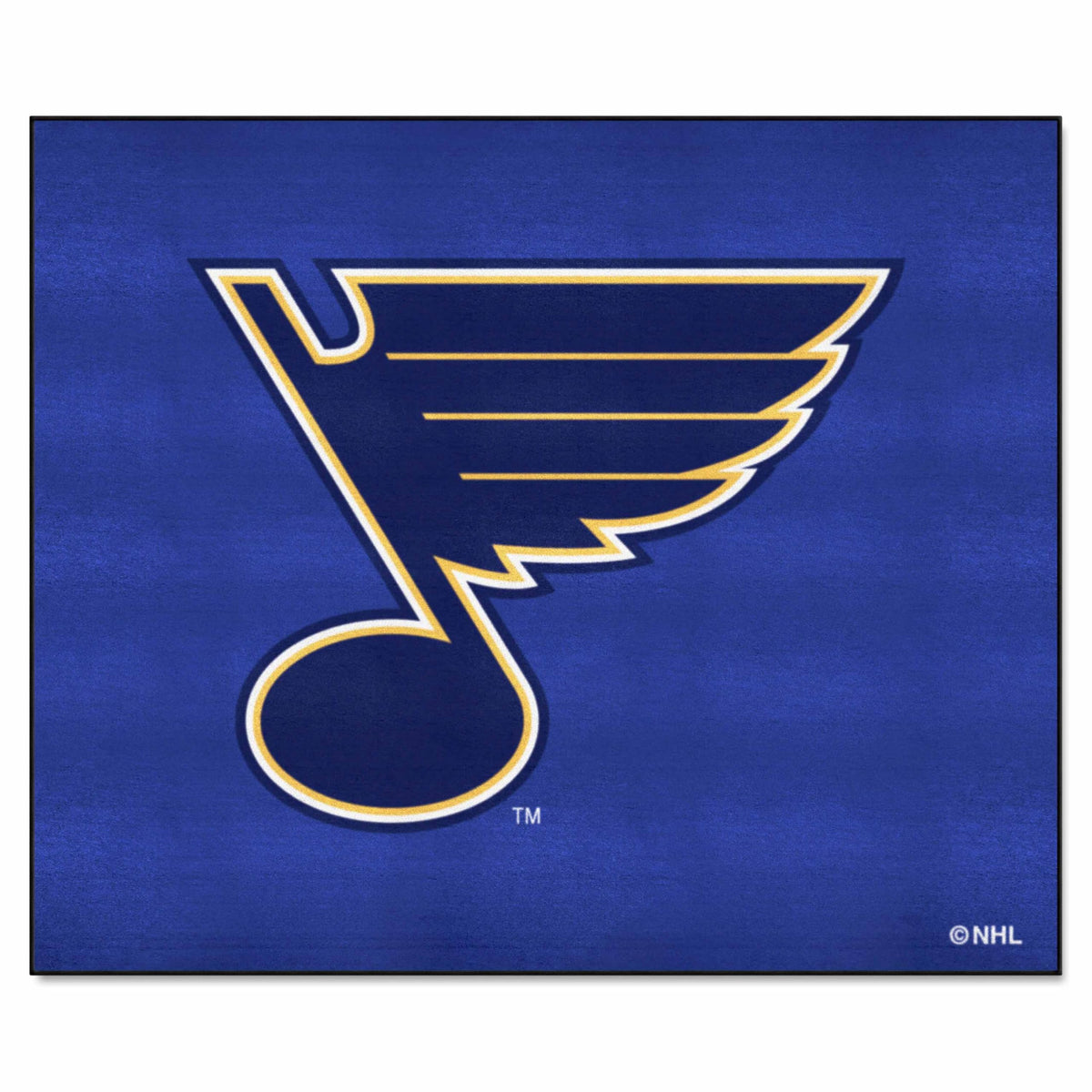 FANMATS 10592 St. Louis Blues Tailgater Rug - 5ft. x 6ft. Sports Fan Area Rug, Home Decor Rug and Tailgating Mat
