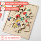 Mr. Pen- Blank Wooden Puzzle, 24 Pieces, 11.8'' X 8.8'', Wooden Blank Puzzles To Draw On