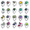 LiHan1028 10 Pieces of Mixed Pattern Adjustable Mood Rings Mixed Color Changing Mood Rings for Halloween Costume Props, Birthday