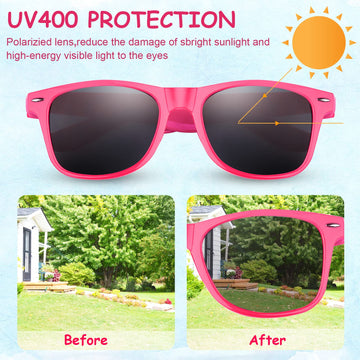 Astaron 64 Pieces Sunglasses Bulk Neon Party Favors Goody Bag Fillers For Beach Wedding Party Pool Party Supplies, 8 Colors
