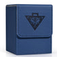 Zlca Card Deck Box For Mtg Yugioh Tcg, Card Storage Box With Dividers Holds 100+ Sleeved Cards, Premium Card Deck Case Compatible With Ccg Trading Cards (Navy,Puzzle)