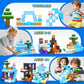 Frozen Toys Magnetic Blocks - Build Mine Magnet World Frozen & Lava Set, Magnetic Tiles Building Blocks Toddler STEM Sensory Out