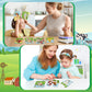 Realspring 24 Pack Farm Animal Jigsaw Puzzles for Kids, DIY Coloring Crafts, 3.94x3.94 inches, Paper, Model CHU-Realspring-2733