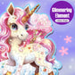 Jumbo Shimmery Floor Puzzle For Kids,Unicorn Jigsaw Large Puzzles,45 Piece Unicorn Puzzle For Toddler Ages 3-5,Children Learning Preschool Educational Toys,Birthday Gift For 4-8 Years Old