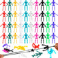 DIYASY Stretchy Skeletons Toys, 50 Pack Halloween Party Favors for Kids Stretchy Skull Bulk Set Boys Girls Prizes Gifts Goodies 