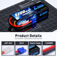 Zeee 2S 5200mAh Lipo Battery 7.4V 50C Hard Case Battery with EC3 Plug Compatible with 1/8 1/10 RC Vehicles Car Slash RC Buggy Tr