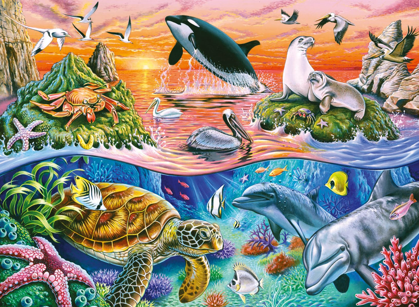 Ravensburger Beautiful Ocean Jigsaw Puzzle | 100 Unique Pieces | Kid-Friendly  Durable & Educational | Perfect for Ages 6 & Up | FSC Certified for Sustainability
