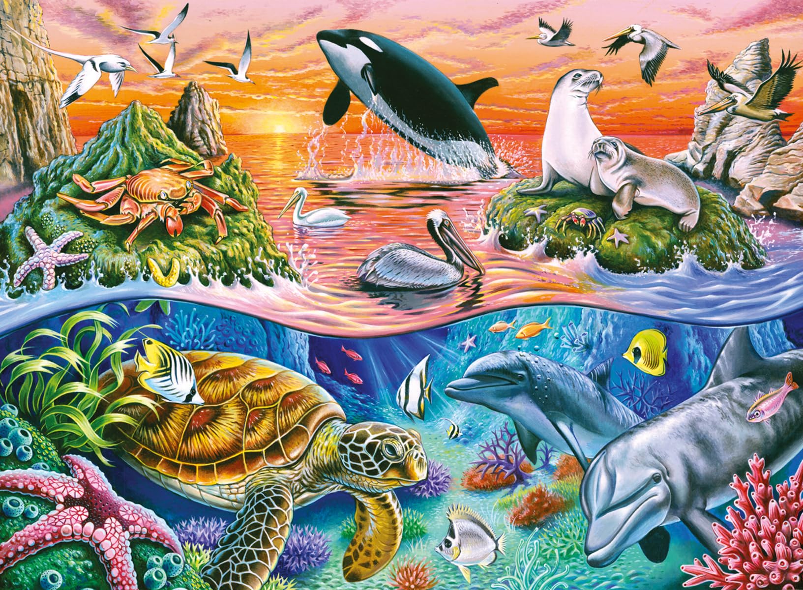 Ravensburger Beautiful Ocean Jigsaw Puzzle | 100 Unique Pieces | Kid-Friendly  Durable & Educational | Perfect for Ages 6 & Up | FSC Certified for Sustainability