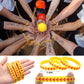 MiniInflat 96 Pcs Softball Party Favors for Kids Include 24 Softball Drawstring Bags, 24 Softball Keychain, 24 Silicone Softball