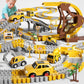 Ihaha 299 Pcs Construction Race Tracks Boys Toys, 6 Pcs Engineering Cars And Flexible Race Track Playset Create A Engineering Road Gifts Toys For 3 4 5 6 Year Old Boys Kids