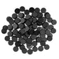 TITAWU 100PCS Miniature Bases+120PCS Adhesive, 25mm/0.98inch Textured Plastic Black Round Model Base for Gaming Miniatures or Wa