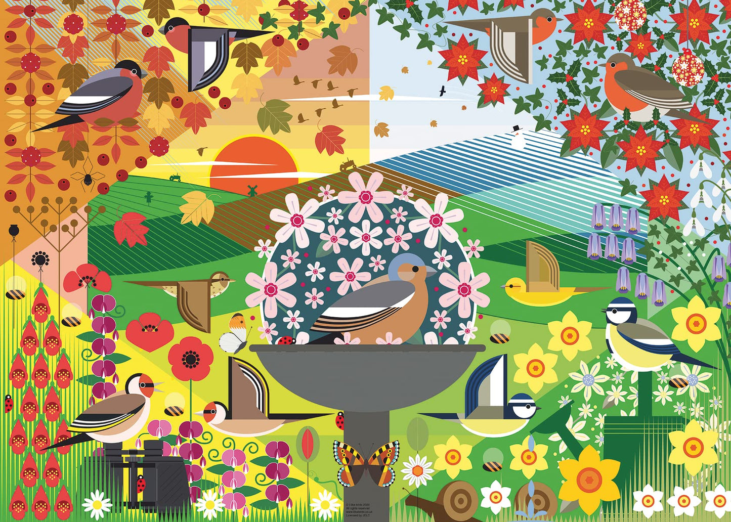 Ravensburger I Like Birds 1000 Piece Jigsaw Puzzle For Adults - 16419 - Every Piece Is Unique, Softclick Technology Means Pieces Fit Together Perfectly
