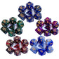 35Pieces DND Dice Set| Galaxy Double Color Polyhedral Dice Set for Board Game