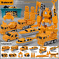 Leidu Mangetic Transform Engineering Car Assembled Toys, Transforming Robot Car Toy, Kids' Play Construction Vehicles, Outdoor T
