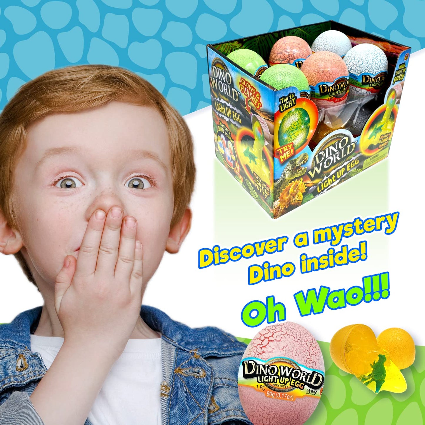 Slime Dinosaur Eggs With Lights And Dinosaur Toy Includes Surprise Dinosaur, Neon Slime, And Flashing Lights Easter Egg Toys For