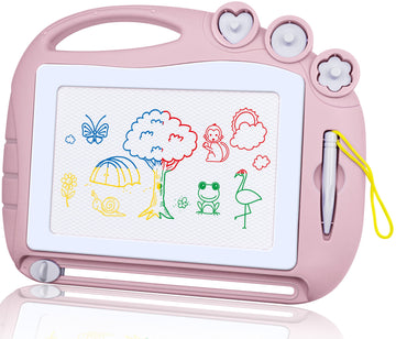 Aituitui Magnetic Drawing Board Toddler Toys For Girl Gifts, Erasable Doodle Sketching Writing Pad Travel Games For Kids In Car, Early Education Learning Skill Development Toys For Toddlers