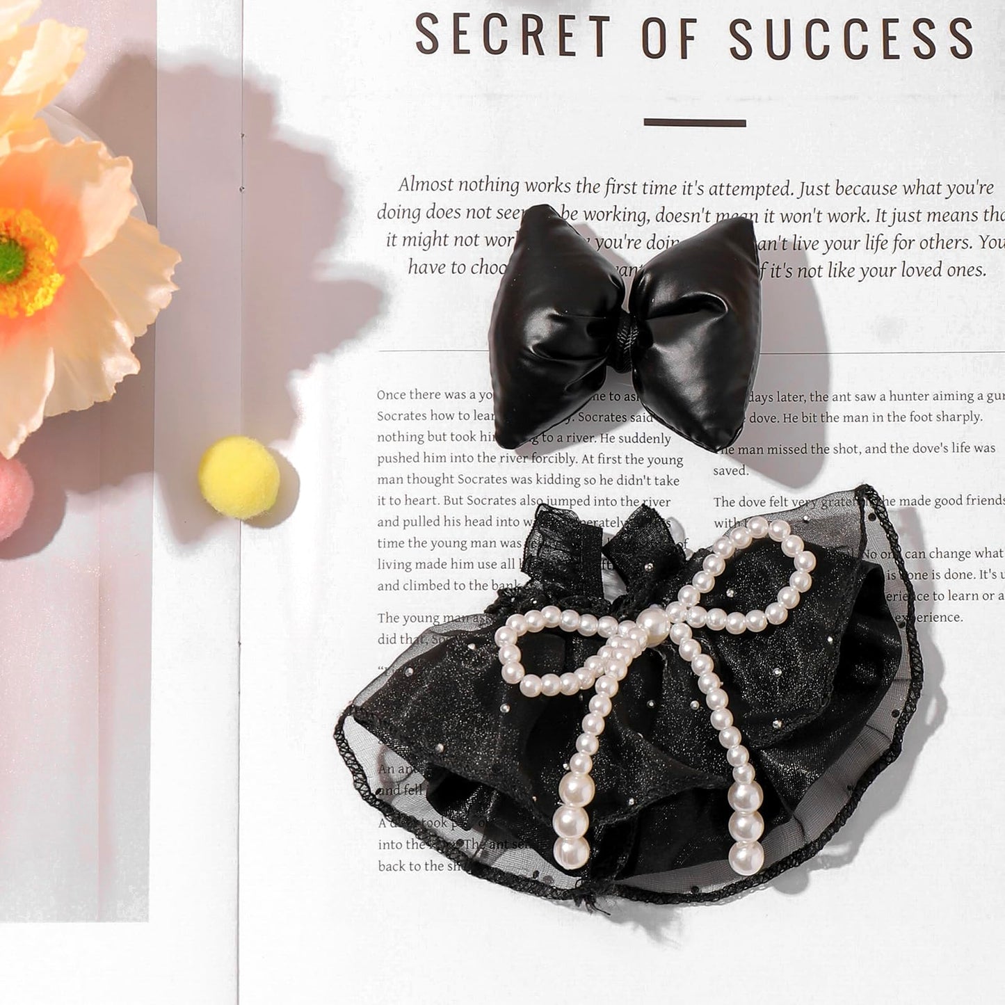 Clothes for 15-17cm Doll  Skirt Set for Dolls  1 Piece Skirt Outfit enhanced Fashion Cute Dress for 15-17cm Dolls Accessories (NO Doll) (Black Bow)