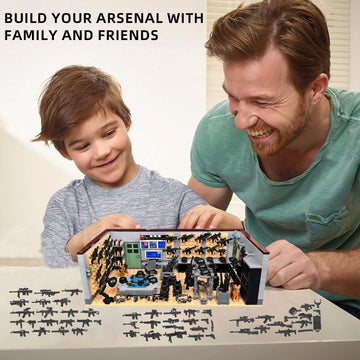 Swat Team Military Base Building Blocks Set with Army  Pack Compatible with Lego WW2 War protective coveringy Building Toy Ideal for Kids 6+ and mature-themeds