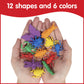 Edxeducation Bug Counters - Mini Jar - Set Of 72 - Early Math Manipulatives - Bug Counters, Tweezers And Actvity Guide - Home Learning