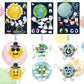 Dorgua Make-A-Face Sticker Set, Make A Space Stickers For Kids Boys, Diy Craft Stickers Face Stickers Decor, Make Your Own Space