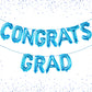 Katchon, Blue Congrats Grad Balloons - 16 Inch | Congrats Grad Banner Balloons For Graduation Decorations Class Of 2025 | Congratulations Balloons For Graduation Balloons Class Of 2025 Decorations