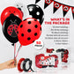 Ladybug 12'' Birthday Party Balloons 50 Pcs | Red Black Polka Dots Ladybug Design Premium Latex Balloons | Perfect For Ladybug B