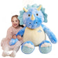 IKASA Giant Triceratops Plush Toy, 30" Soft Dinosaur Stuffed Animal, Fluffy Polyester, Gifts for Kids