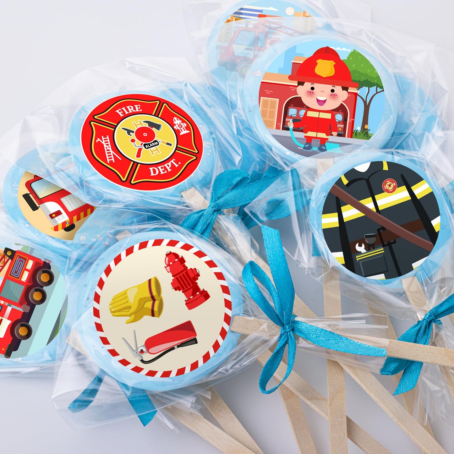 Geyee 1000 Pcs Police Stickers Firefighter Sticker For Kids Police Badge Sticker Fireman Firetruck Stickers Toy Name Tag Roll Se