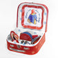 YOTTOY 14-Piece Paddington Bear Tin Tea Set with Illustrations & Sturdy Carrying Case - Perfect Kids' Gift for Tea Parties