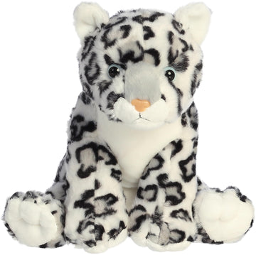 Aurora® Adventurous Destination Nation™ Snow Leopard Stuffed Animal - Global Exploration - Learning Fun - White 12 Inches