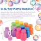 U. S. Toy Neon Party Bubbles, Bubbles For Kids W/Wands And Bottles To Blow Bubbles, Party Favors For Summer Events, Toddler Toys For 3+, 12-Pack