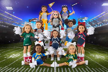 American Girl Pittsburgh Steelers 18 Inch Doll Fan Outfit And Accessories, Black And Yellow, 6 Pcs, Ages 6+