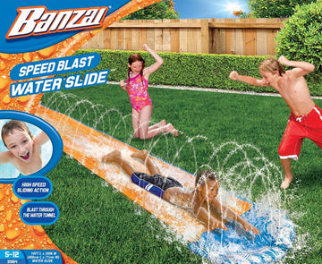Banzai Spring & Summer Toys 16Ft-Long Speed Blast Water Slide