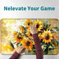 Rwutytiul Yellow Sunflower Card Playmat 24 X 14 Inch With Tube Bag, Card Gameplay Desk Mat For Commander Deck, Mtg, Rpg, Ccg, Tc