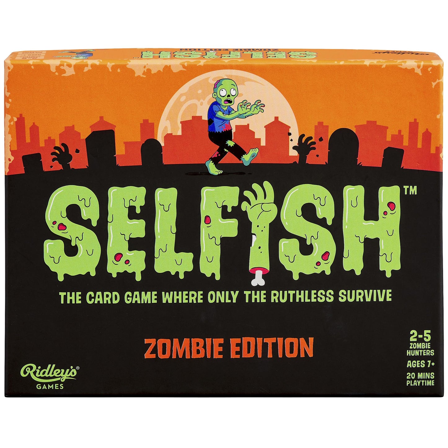 Ridley's Zombie Edition Card Game - Fun Party Game for 2-5 Players, Ages 7+, Multi Color, Model GME028