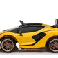 Best Ride On Cars Lamborghini Sian, 12V Battery Powered Ride On Car, Yellow