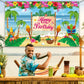 Summer Hawaiian Birthday Backdrop For Hawaiian Luau Party Decorations Hawaiian Aloha Beach Banner For Aloha Luau Birthday Party Supplies Photo Booth Props Banner