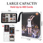 Basketball Trading Card Binder 4 Pocket with 50 Sleeves up to 400 Cards Basketball Binder Portable Waterproof Storage Book with Sleeves for Basketball Cards Collection