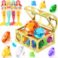 EIMMBD 36pcs Diving Gem Pool Toys Colorful Diamonds Set Treasure Pirate Box Summer Swimming Diving Toys for Boys and Girls