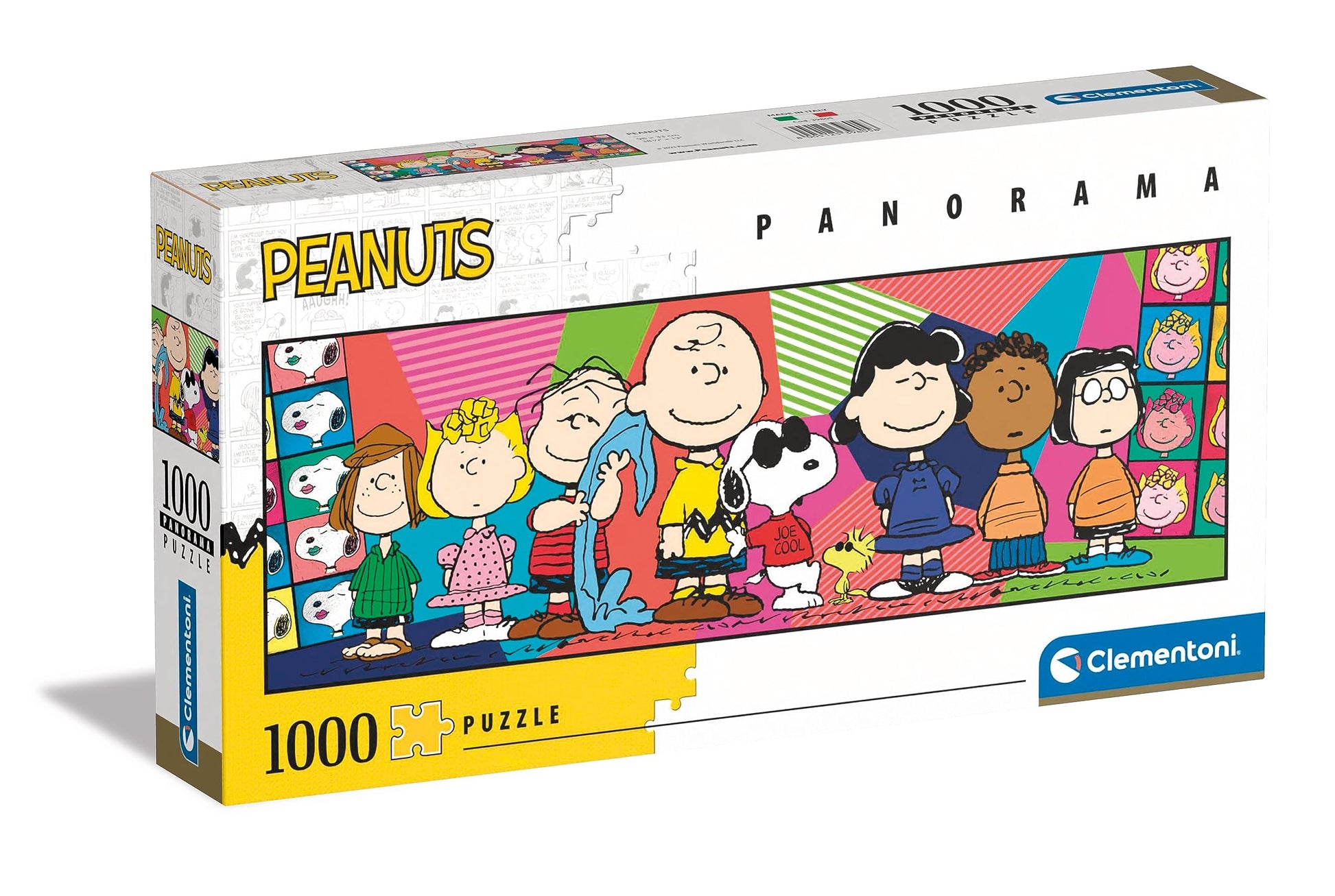 Clementoni - 39805 - Panorama Puzzle Peanuts - Jigsaw Puzzle 1000 Pieces, Jigsaw Puzzle For Adults, Comic Puzzle - Made In Italy