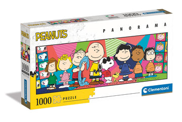 Clementoni - 39805 - Panorama Puzzle Peanuts - Jigsaw Puzzle 1000 Pieces, Jigsaw Puzzle For Adults, Comic Puzzle - Made In Italy