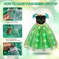 Acecharming Light Up Princess Dress Up Clothes for Girls 2-8 Years - LED Toddler Anna Costume Princess Dress with Accessories fo