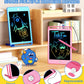 Tekfun 2 Pack Lcd Writing Tablet For Kids, 8.5 Inch Blue+Pink Doodle Board Drawing Board Drawing Tablet With Lanyard, Educationa
